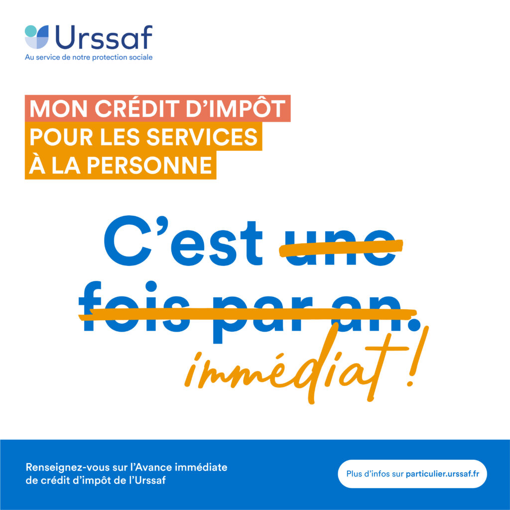 L'avance immédiate est un service prosé par l'URSSAF.